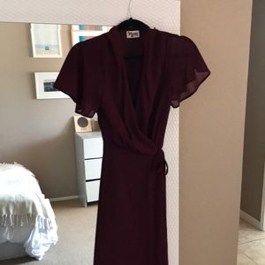 Show Me Your MuMu sleeve wrap dress
